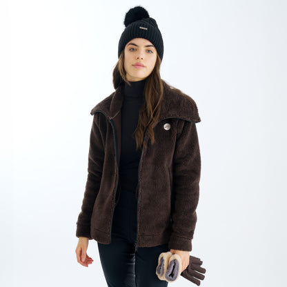 Cardigan Liz, skön cardigan i ullfleece, flera färger