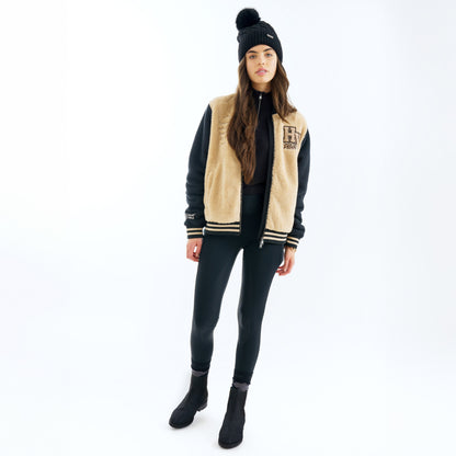 Varsity Jacket Luisa, tunn ullfleece jacka för höst vinter, flera färger