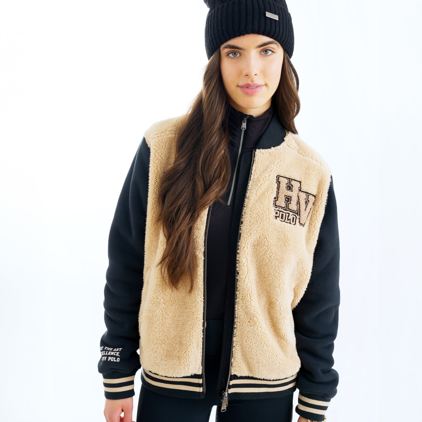 Varsity Jacket Luisa, tunn ullfleece jacka för höst vinter, flera färger