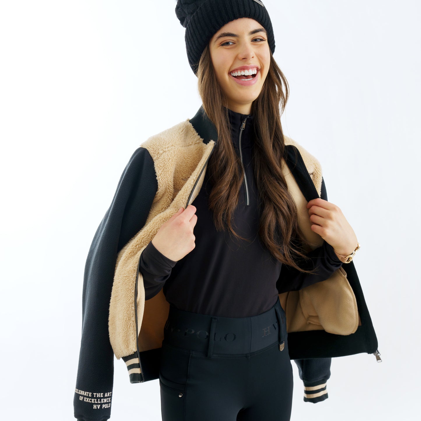 Varsity Jacket Luisa, tunn ullfleece jacka för höst vinter, flera färger