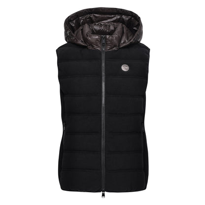 Bodywarmer Fiona, vindtålig skön tygväst med avtagbar luva, flera färger