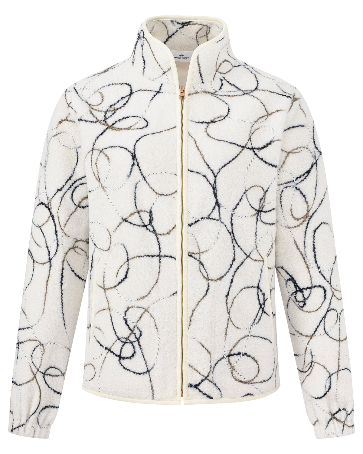 Cardigan Liz, elegant teddyfleece