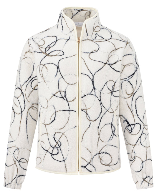 Cardigan Liz, elegant teddyfleece