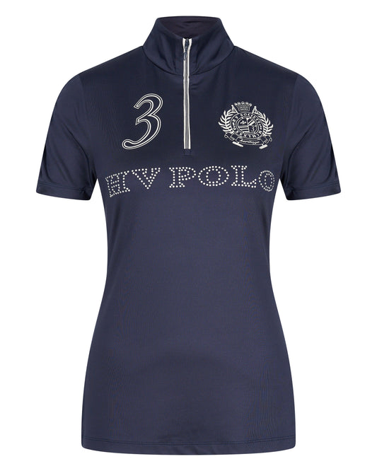 Polo Top Favouritas Platinum, ridtopp Rhinestones
