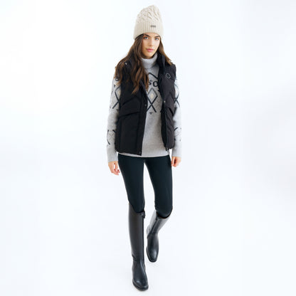 Bodywarmer Florine, elegant quiltad ridväst, flera färger