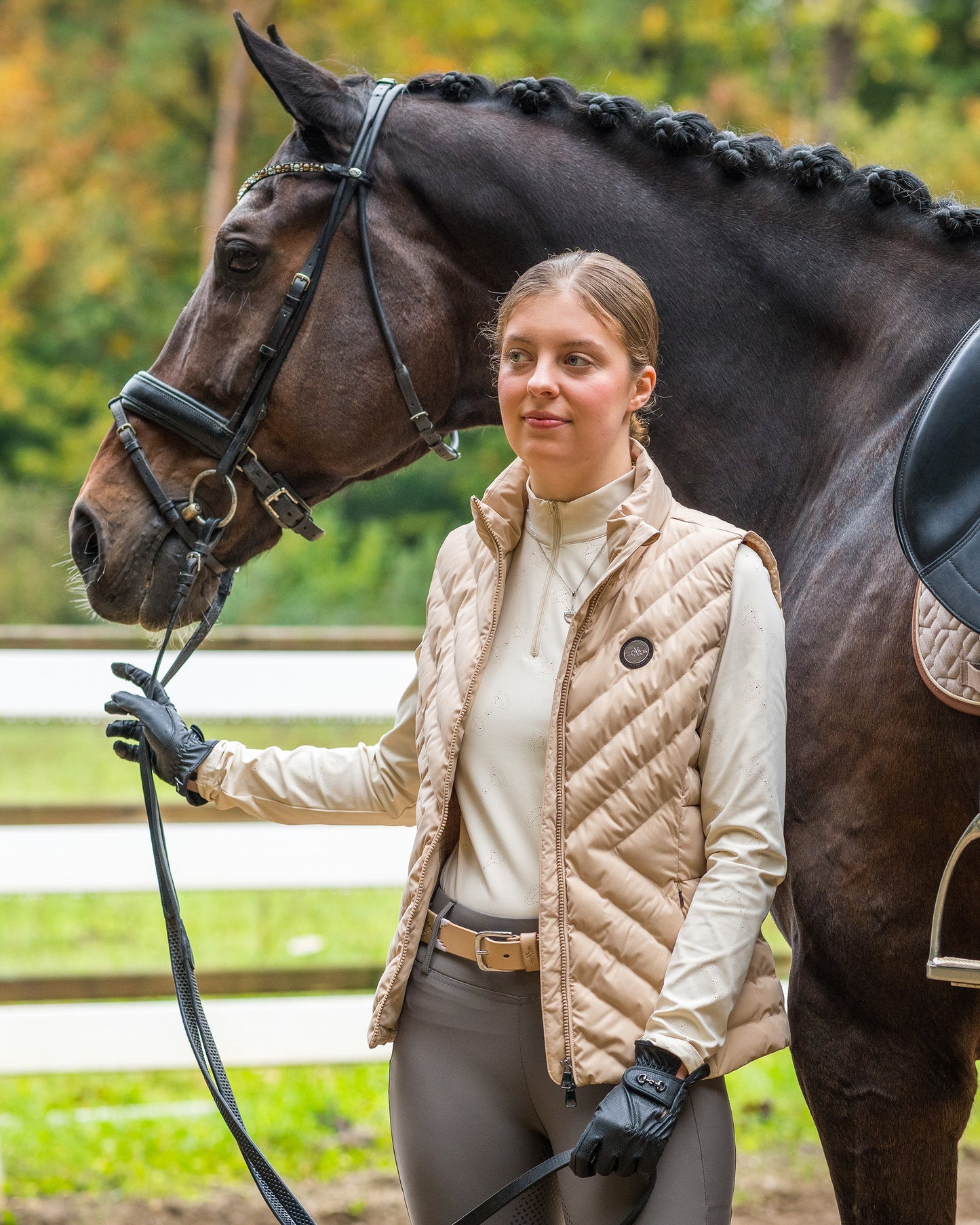 Bodywarmer Montana, elegant tunn ridväst