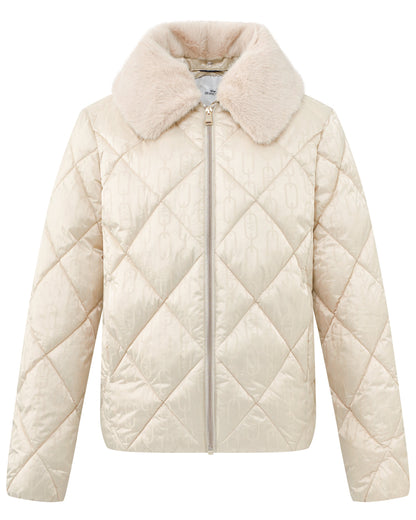 Jacket Jasminj, quiltad fuskpäls