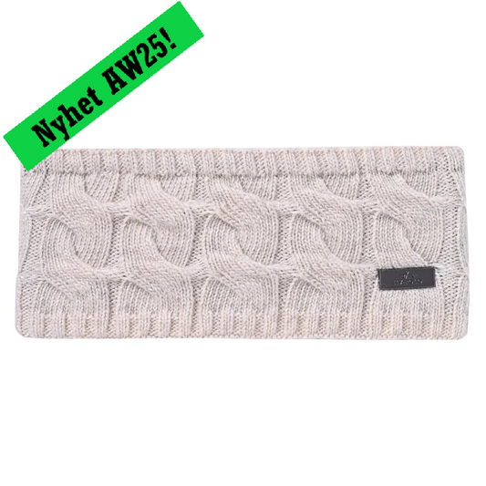 Headband Claire, stilrent stickat pannband, flera färger