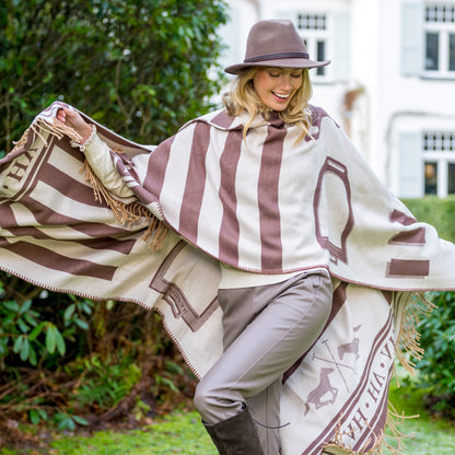 Poncho Shelly, trendig vändbar poncho med stil, flera färger