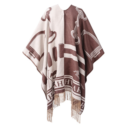 Poncho Shelly, trendig vändbar poncho med stil, flera färger