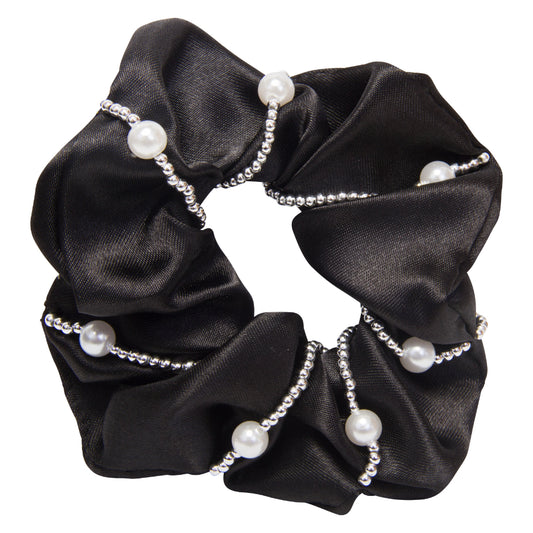 Imperial Riding Hair Elastic Crystal Pearl, dekorerad hårsnodd