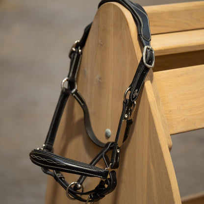 Headcollar Legacy, snygg lädergrimma med möjlighet att gravera, flera färger