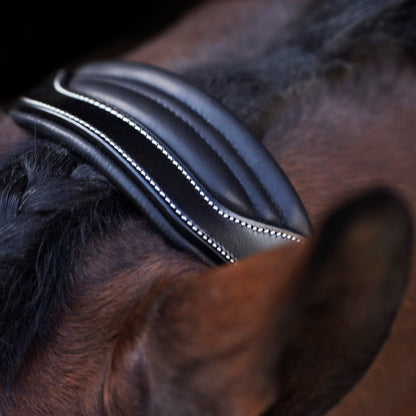 Headcollar Legacy, snygg lädergrimma med möjlighet att gravera, flera färger