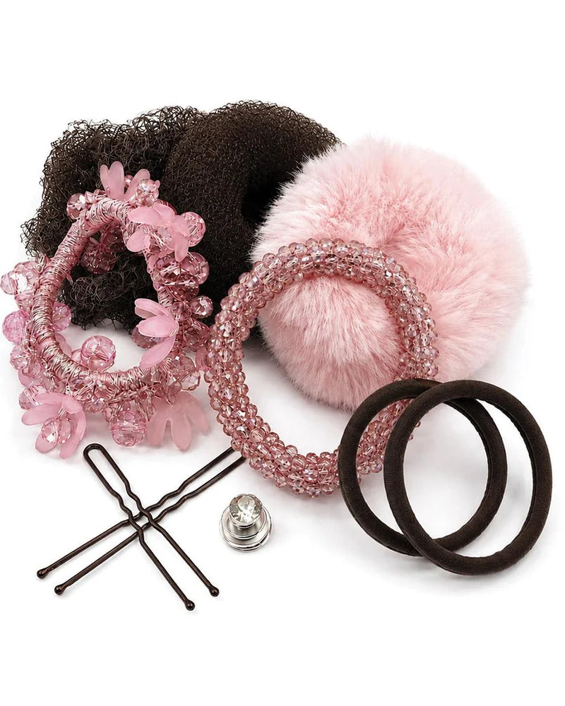 Competition Bun Kit - Brunette, kit för en elegant frisyr