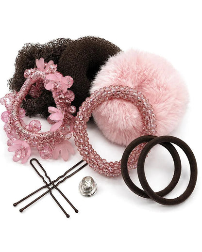 Competition Bun Kit - Brunette, kit för en elegant frisyr