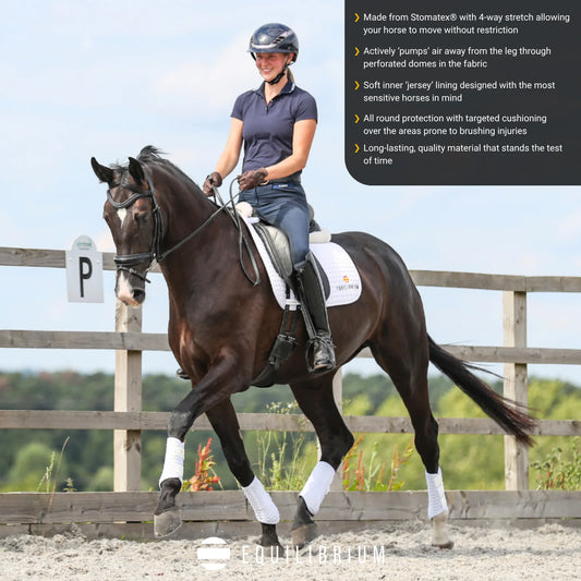 Stretch and Flex Flatwork Wraps, benskydd som reglerar temperaturen, flera färger