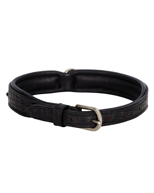 Dog Collar Croco Florida, hundhalsband i läder