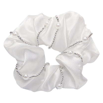 Imperial Riding Hair Elastic Crystal Pearl, dekorerad hårsnodd