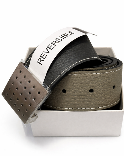 Reversible Leather Belt, vändbart läderbälte