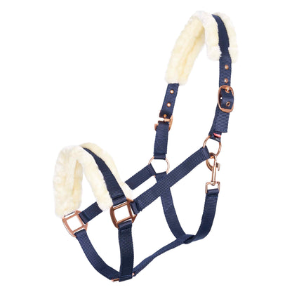 Imperial Riding Headcollar Classic Fur, grimma med fuskpäls