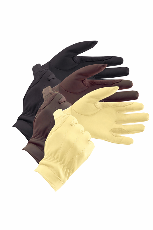 Leather Show Gloves, ridhandskar skinn