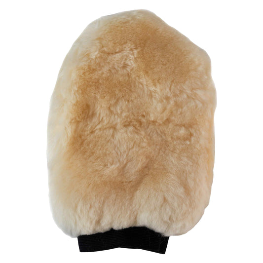 HV Polo Super Soft Grooming Glove Natural, grooming handske i konstgjort fårskinn