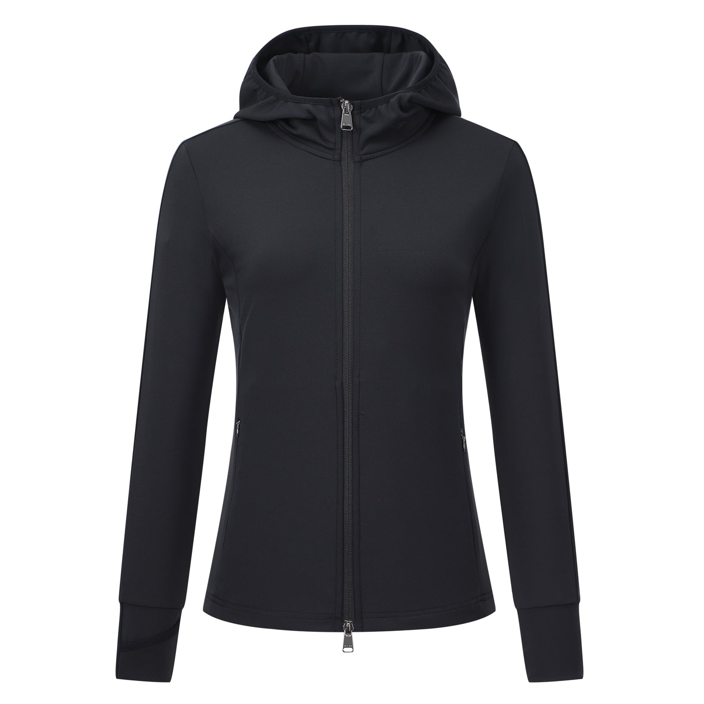 Cardigan Ashley, snygg ridtröja med dragkedja och luva, flera färger