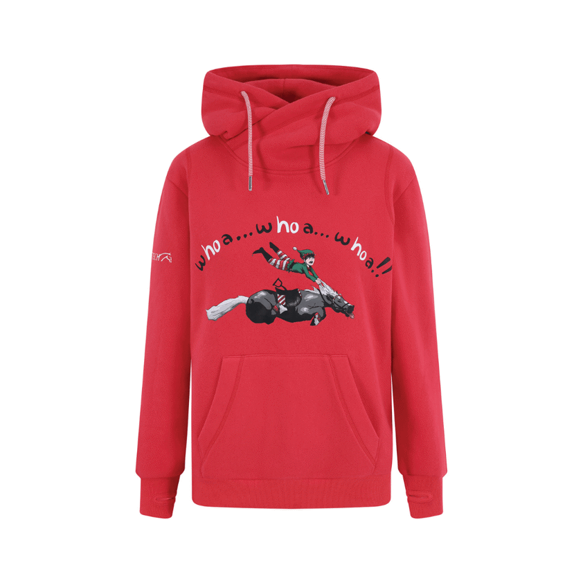 Junior Whoa! Horsey Christmas Hoodie – julig hoodie för barn