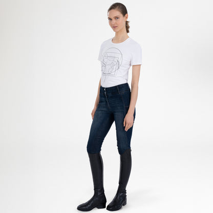 Riding Breeches Classic Slim Denim, helskodda jeanstyg