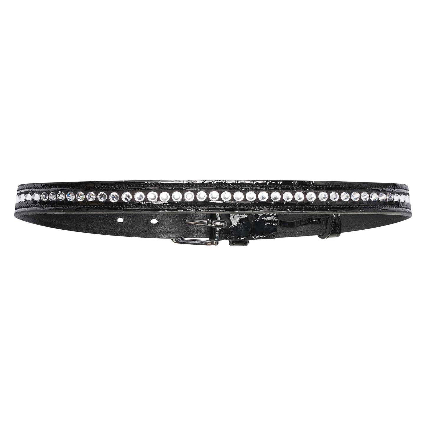 Imperial Riding Belt Olania Sparkle, smalt läderbälte