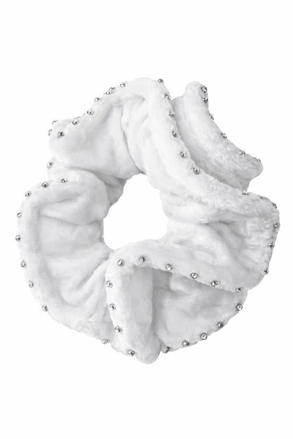 Hair Scrunchie Velvet, hårsnodd med kristaller