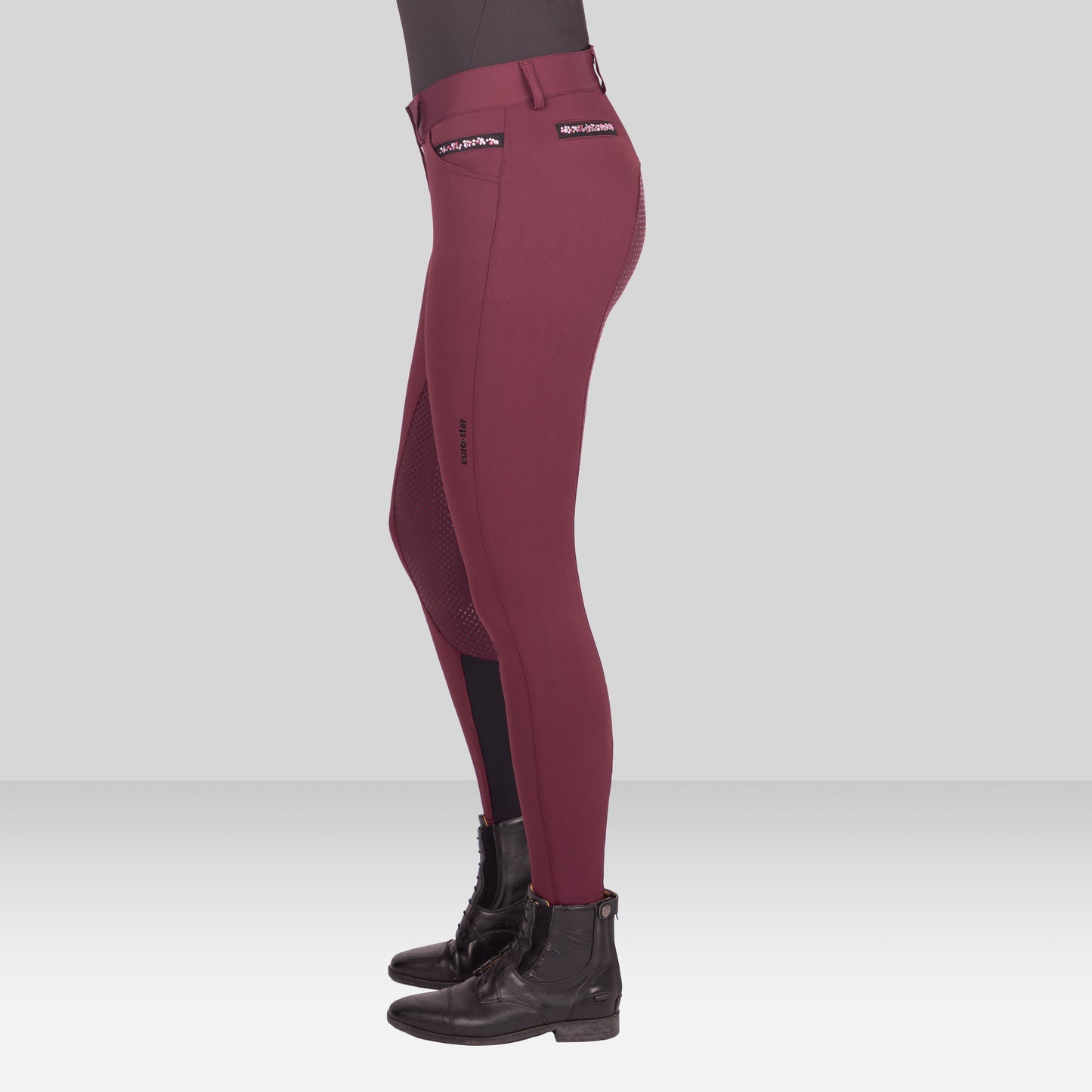 Euro-Star Arista Fashion Diamond FullGrip, helskodd ridbyxa med dekorationer