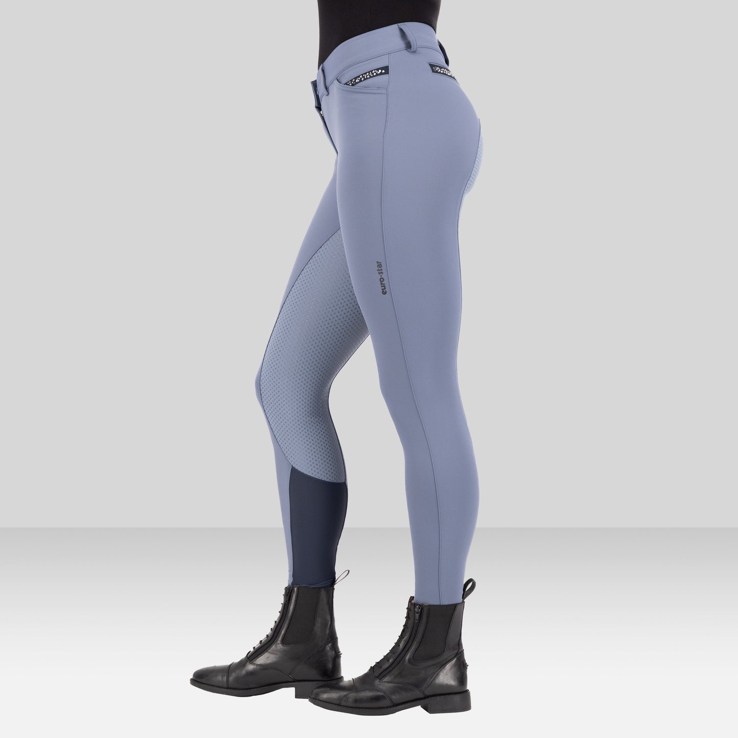 Euro-Star Arista Fashion Diamond FullGrip, helskodd ridbyxa med dekorationer