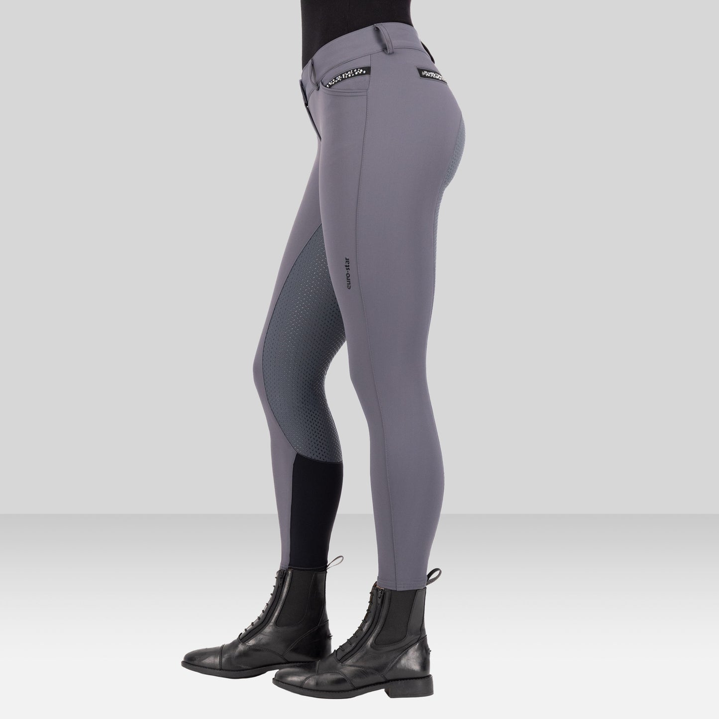 Euro-Star Arista Fashion Diamond FullGrip, helskodd ridbyxa med dekorationer