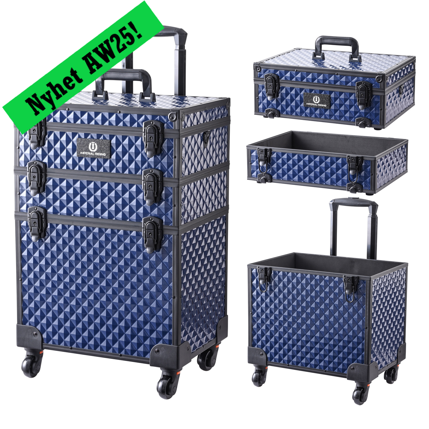 Grooming box StackX Deluxe, stapelbar ryktlåda, flera färger