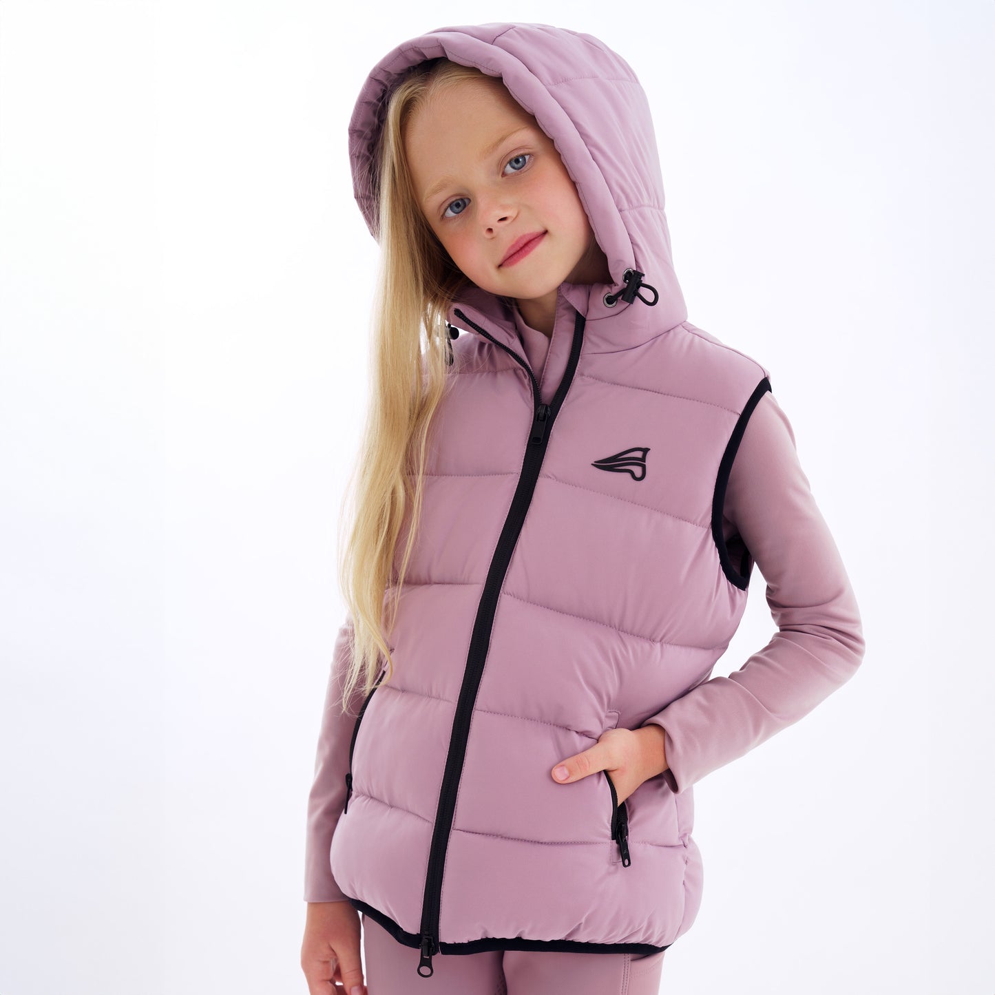 Kids Bodywarmer Charley, varm ridväst till junior, flera färger