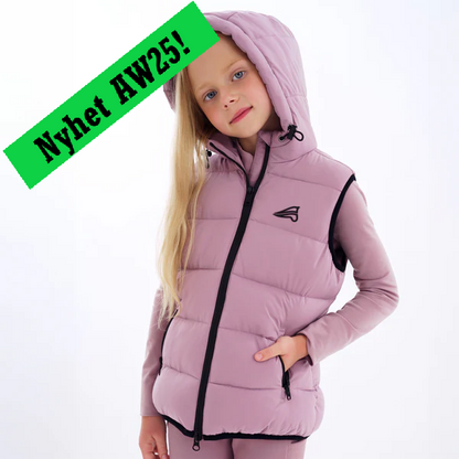 Kids Bodywarmer Charley, varm ridväst till junior, flera färger