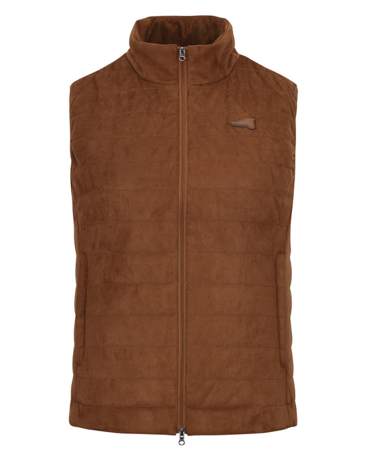 Bodywarmer Michelina, ridväst fuskmocka