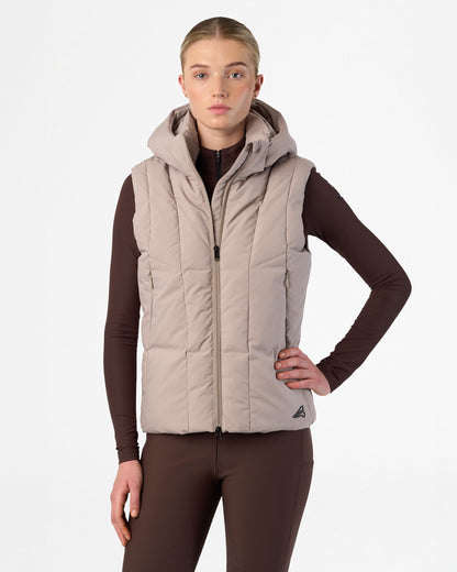 Bodywarmer Ayla, ridväst avtagbar huva