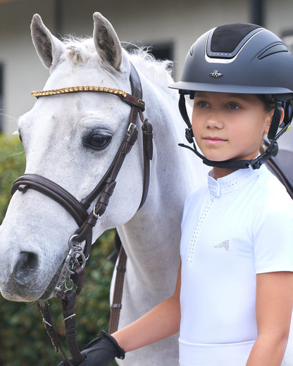 Kids Competition Shirt Isabeau, elegant tävlingstopp junior