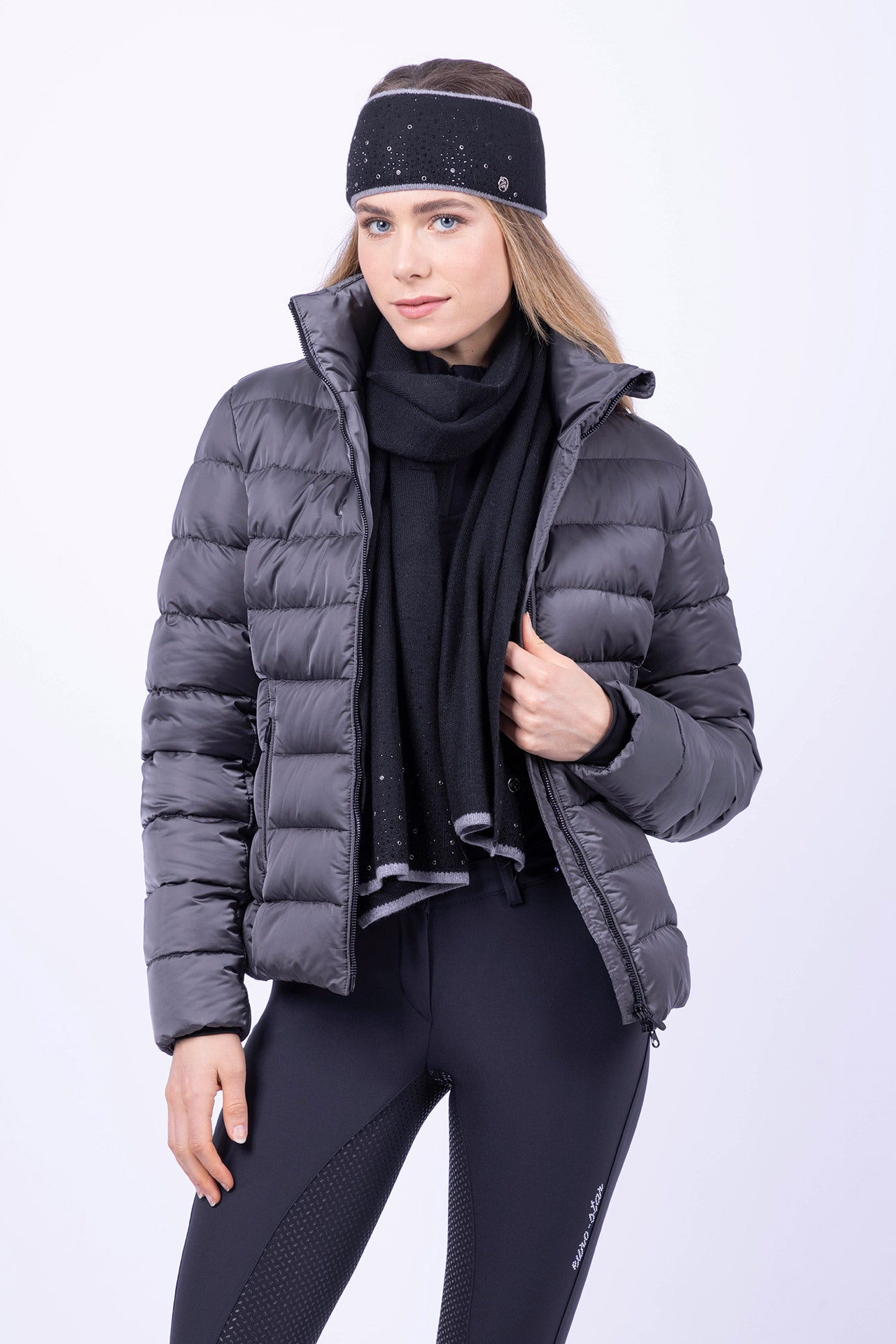 Scarf Arabella, elegant scarf med Rhinestones