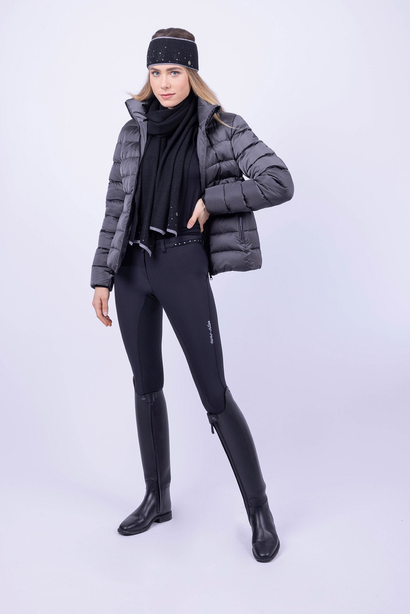 Scarf Arabella, elegant scarf med Rhinestones