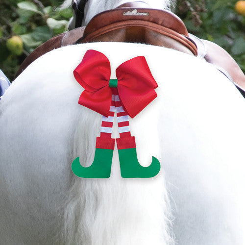 Equetech Christmas Elf Horse Tail Bow, juldekoration hästsvans