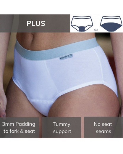 Dressage Brief Plus, underkläder för dressyrryttare med dubbel padding