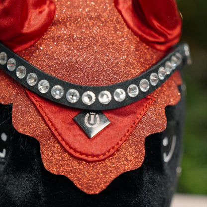 Hobby Horse flyveil Free Spirit, luva med öron för käpphäst, flera färger