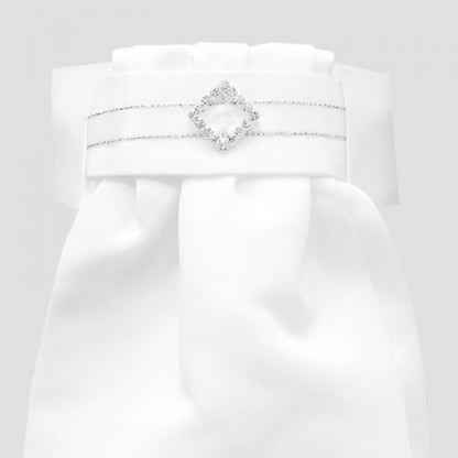 Equetech Deluxe Ready Tied Stock Diamond Diamante, plastrong med kardborreband