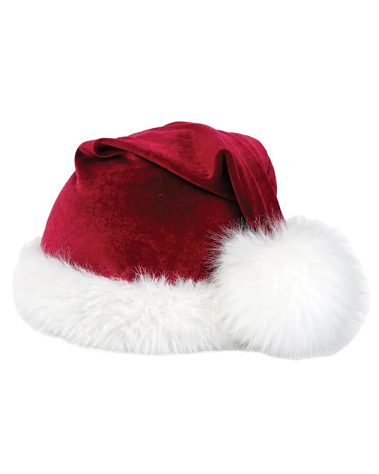 Deluxe Santa Hat Silk, klassisk julstil