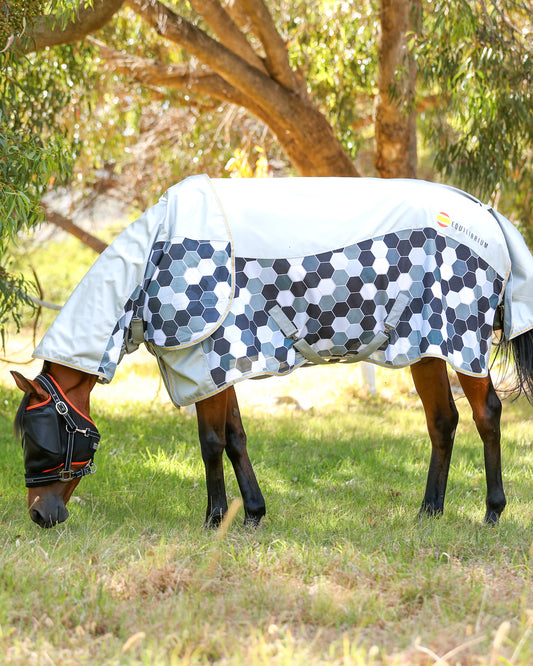 Field Relief Waterproof Fly Rug with Detachable Neck, vattentätt flugtäcke avtagbar hals
