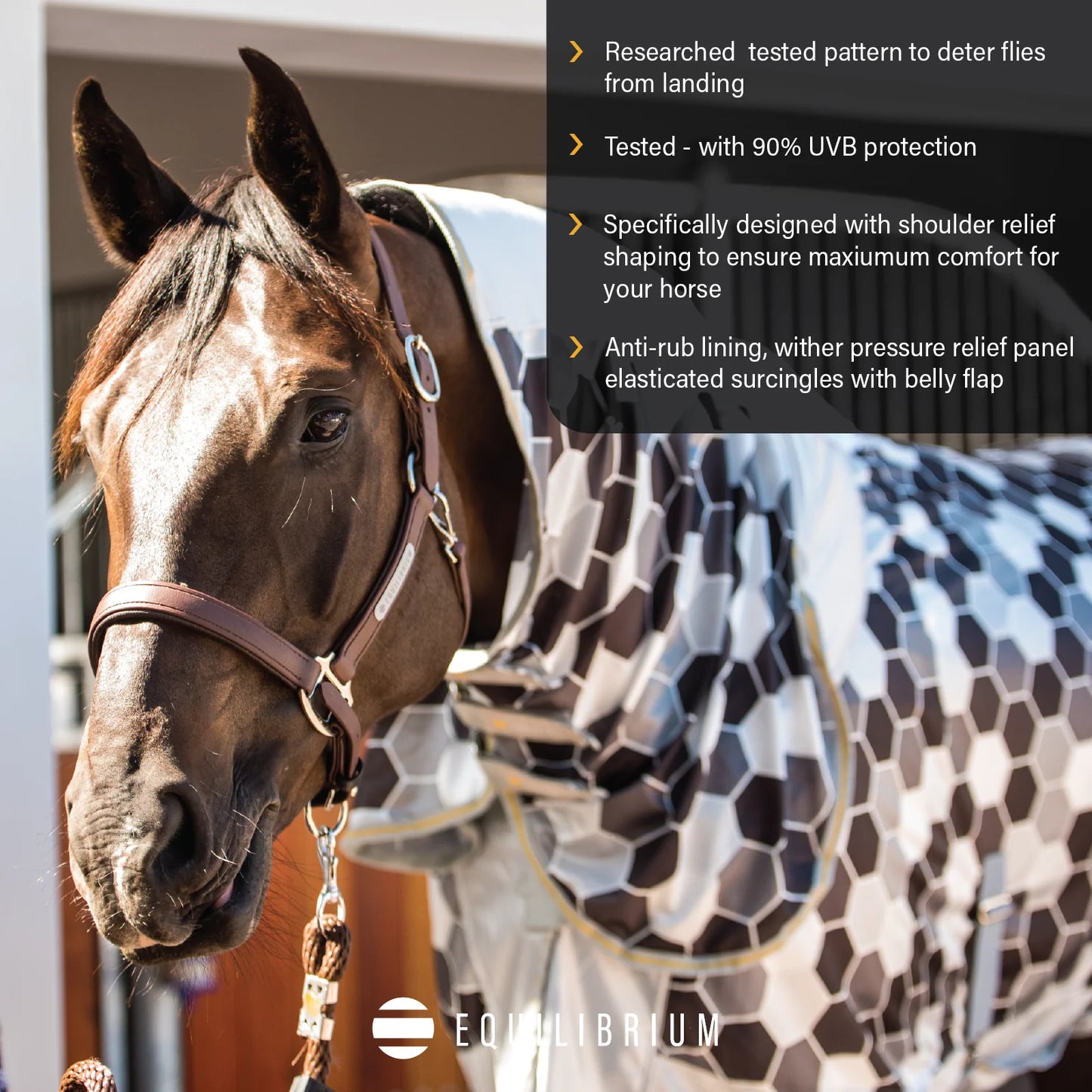 Field Relief Fly Rug, flugtäcke med mönster som repellerar insekter