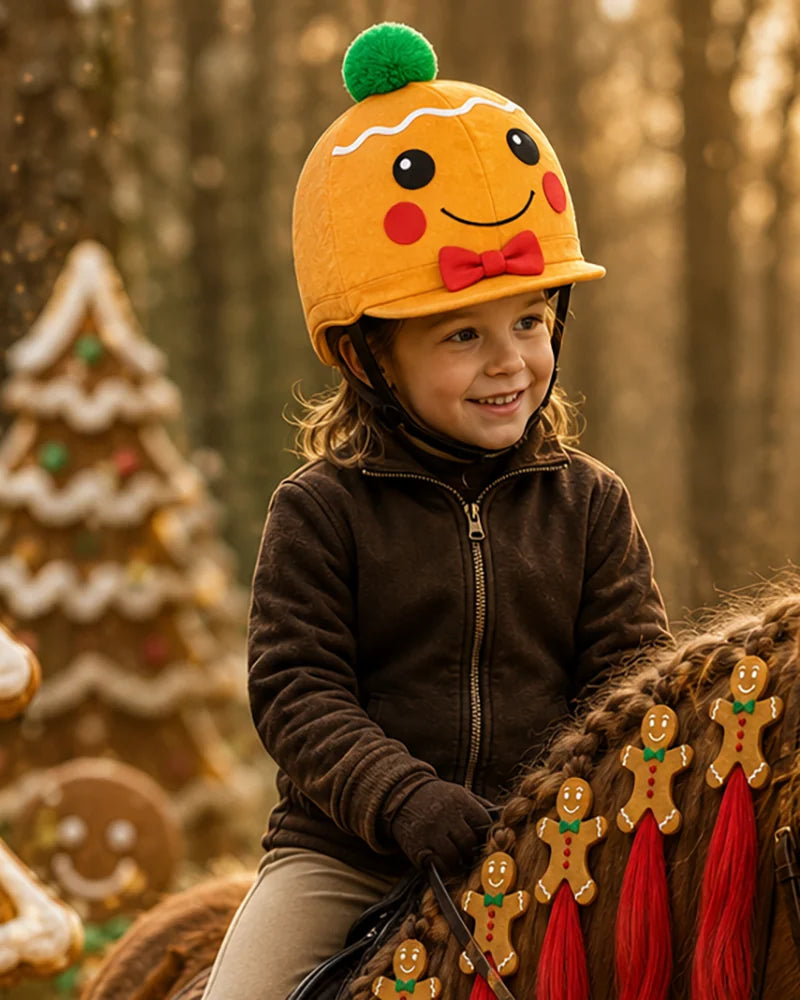 Gingie Gingerbread Man Hat Silk, lekfull pepparkaksdesign